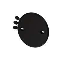 Doslock skruv cc 70mm svart