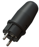 STICKPROPP JORDAD IP44 SVART
